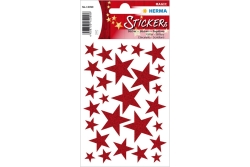 HERMA MAGIC WEIHN. STERNE ROT, GLITTERY