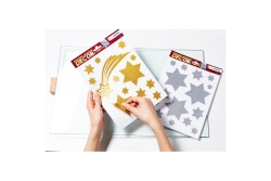 HERMA FENSTERBILD A4 STERNE GOLD