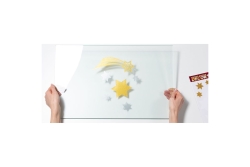 HERMA FENSTERBILD A4 WEIHNACHTEN STERNE SILBER