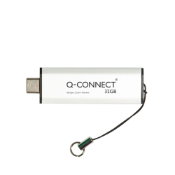 USB Stick 3.2 Gen 1 inkl. URA, 32 GB, silber/schwarz