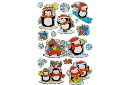 HERMA MAGIC WEIHN. WINTER PINGUINE, PRISMATICF