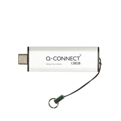USB Stick 3.2 Gen 1 inkl. URA, 128 GB, silber/schwarz