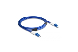 DELOCK LWL Kabel mit Metallarmierung LC Duplex Singlemode 3m