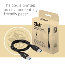 Club3D Kabel USB Typ-A Gen2 0,5m 10 Gbps St/St retail
