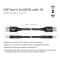 Club3D Kabel USB Typ-A Gen2 0,5m 10 Gbps St/St retail
