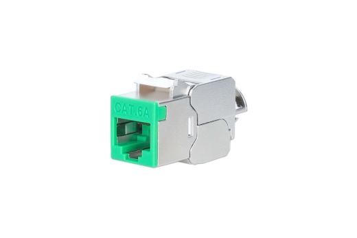 INTELLINET Cat6a 10G STP Keystone-Modul grün