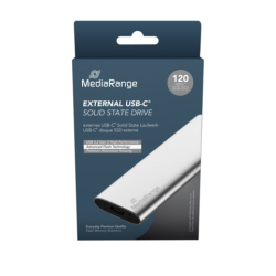 externes USB Type-C® Laufwerk SSD - 120 GB, silber
