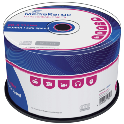 CD-R Rohlinge - 700MB/80Min, 52-fach/Spindel, Packung mit...