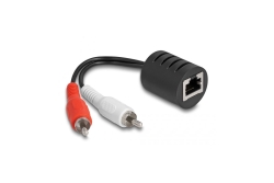 DELOCK Stereo Audio Extender RJ45 Bu zu 2x Cinch St 50m 2 St