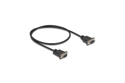 DELOCK Seriell Kabel RS-232 St zu St mit St-Gehäuse 0,5 m
