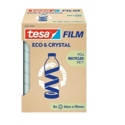 tesafilm Clear Recycled Rolle 66mx19mm, Turm