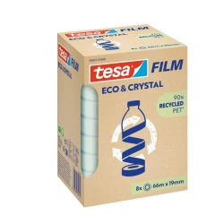 tesafilm Clear Recycled Rolle 66mx19mm, Turm