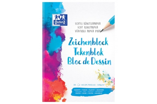 Oxford Zeichenblock A3 20 Blatt blanko
