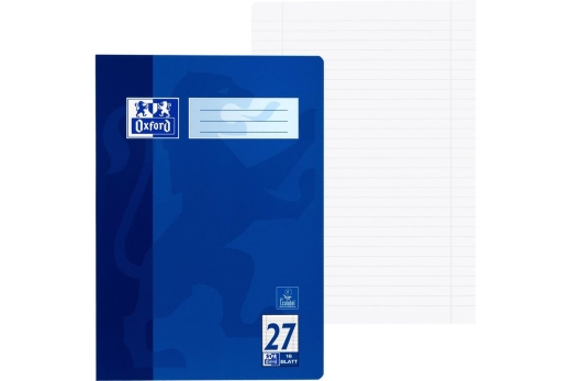 Oxford Schulheft A4 16 Blatt liniert mit Rand L 15Stk