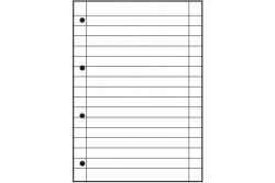 Oxford Schulblock A4 50 Blatt liniert mit Rand 5Stk