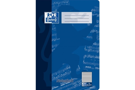 Oxford Notenheft A4 8 Blatt Lineatur 14 15Stk