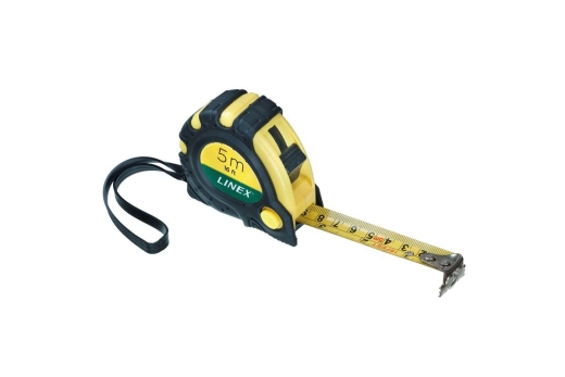 LINEX Rollmaßband 5 m cm- und Zoll-Skala flexibler