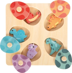 Setzpuzzle und Memo „Dino“