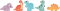 Setzpuzzle und Memo „Dino“