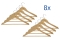 MAUL Kleiderbügel Holz, 8 St./Pack