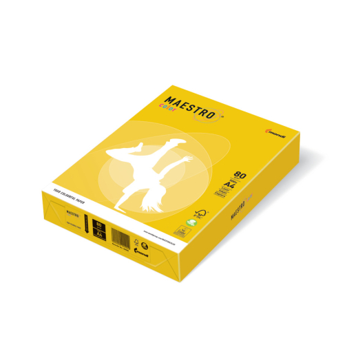 Kopierpapier MAESTRO® Color Intensiv, A4, 80g/m², 500 Blatt, intensivgelb