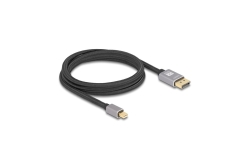 DELOCK Mini DisplayPort zu DisplayPort 8K 60 Hz 2 m grau
