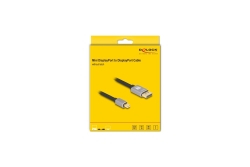 DELOCK Mini DisplayPort zu DisplayPort 8K 60 Hz 2 m grau