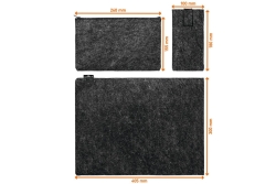 DURABLE Schutzhülle MultiBag 16,4 Effect für Laptops anth.