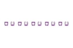 DIGITUS Farbclips für Patchkabel 100 Stk. Violett