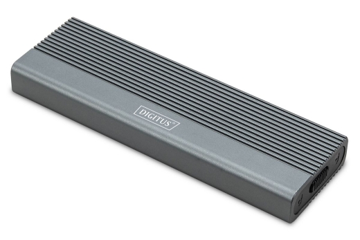 DIGITUS Gehäuse USB 3.1 Gen2 SSD M2 NVMe + SATAIII Alu