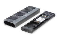 DIGITUS Gehäuse USB 3.1 Gen2 SSD M2 NVMe + SATAIII Alu