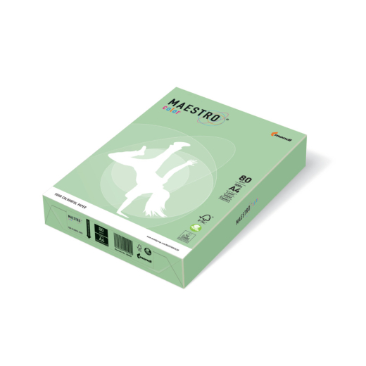 Kopierpapier MAESTRO® Color Pastell, A4, 80g/m², 500 Blatt, mittelgrün