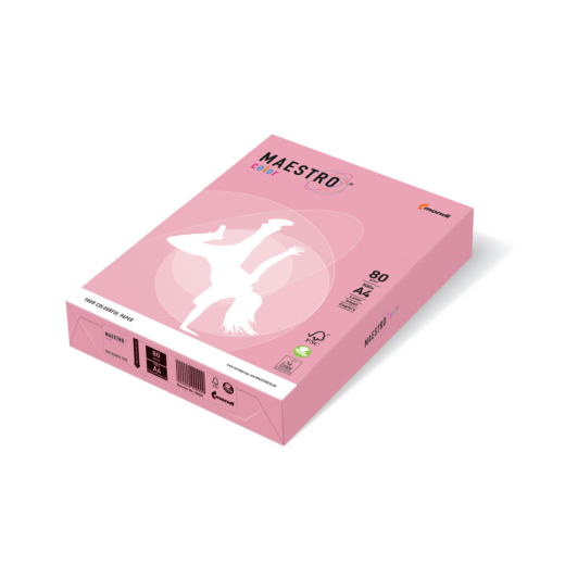 Kopierpapier MAESTRO® Color Pastell, A4, 80g/m², 500 Blatt, rosa