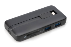 DIGITUS Docking USB-C->HDMI,USB3.2,RJ45,SD,MicroSD,PD silber
