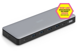 DIGITUS Docking USB-C->HDMI,DP,USBA,USBC,RJ45,DC,Audio...