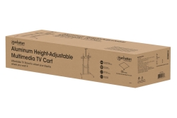 MANHATTAN Aluminium Multimedia TV-Ständer auf Rollen 60-100 (Speditionsversand)
