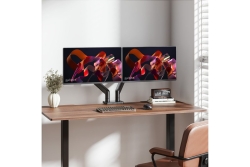 MANHATTAN Tischhalterung mit mech. Feder 2 Monitore 17-45