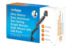 MANHATTAN Tischhalterung 1 Monitor 17-57 27kg mit USB Ports