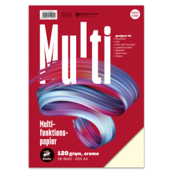 Multifunktionspapier 7X PLUS - A4, 120 g/qm, creme, 35 Blatt