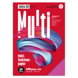 Multifunktionspapier 7X PLUS - A4, 120 g/qm, lila, 35 Blatt