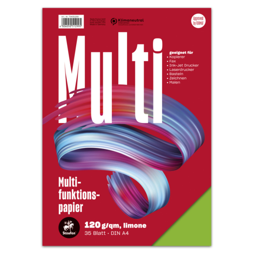 Multifunktionspapier 7X PLUS - A4, 120 g/qm, limone, 35 Blatt