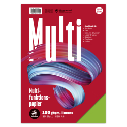 Multifunktionspapier 7X PLUS - A4, 120 g/qm, limone, 35...