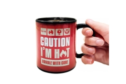 Mad Monkey - Tasse Caution I am Hot - mit Farbwechsel