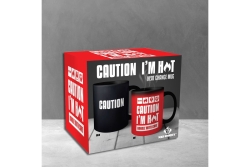 Mad Monkey - Tasse Caution I am Hot - mit Farbwechsel