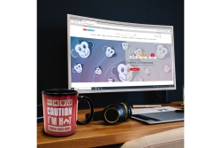 Mad Monkey - Tasse Caution I am Hot - mit Farbwechsel