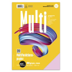Multifunktionspapier 7X PLUS - A4, 80 g/qm, rosa, 50 Blatt