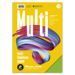 Multifunktionspapier 7X PLUS - A4, 80 g/qm, limone, 50 Blatt