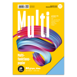 Multifunktionspapier 7X PLUS - A4, 80 g/qm, blau, 50 Blatt