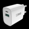 2GO Ladegerät 20W 2-Port 1xUSB-C/1xUSB-A inkl.C-Kabel 100cm