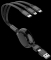 2GO USB/USB-C 5in1 Ladekabel Micro-USB/Lightn/USB-C 100cm sw